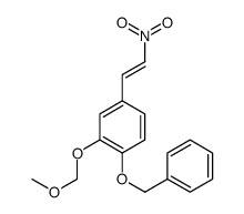 Benzene, 2-(methoxymethoxy)-4-(2-nitroethenyl)-1-(phenylmethoxy)- 结构式