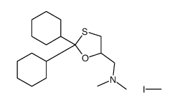 2,2-二环己基-5-((二甲氨基)甲基)-1,3-氧硫杂环戊烷碘甲季铵盐 结构式