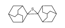 二螺[三环[3.3.1.13,7]癸烷-2,2'-环硫乙烷-3',2''-三环[3.3.1.13,7]癸烷] 结构式