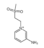 3-氨基-1-[2-(甲磺酰基)乙基]吡啶鎓 结构式