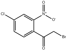 2-溴-1-(4-氯-2-硝基苯基)乙酮 结构式