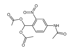 Acetamide, N-[4-[bis(acetyloxy)methyl]-3-nitrophenyl]- 结构式