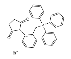 Phosphonium, [[2-(2,5-dioxo-1-pyrrolidinyl)phenyl]methyl]triphenyl-, bromide (1:1) 结构式