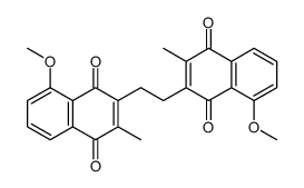 2,2'-(1,2-亚乙基)双[8-甲氧基-3-甲基-1,4-萘二酮] 结构式