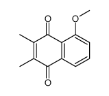 1,4-Naphthalenedione, 5-methoxy-2,3-dimethyl- 结构式