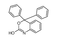 1,4-二氢-4,4-二苯基-2H-3,1-苯并恶嗪-2-酮 结构式