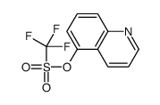 Methanesulfonic acid, 1,1,1-trifluoro-, 5-quinolinyl ester 结构式