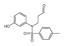 N-(3-羟苯基)-4-甲基-N-(3-氧代丙基)苯磺酰胺 结构式
