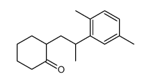 2-[2-(2,5-二甲基苯基)丙基]环己酮 结构式