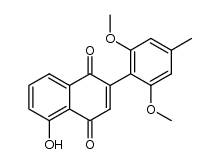 2-(2,6-二甲氧基-4-甲基苯基)-5-羟基-1,4-萘二酮 结构式