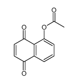 5-乙酰氧基-1,4-萘二酮 结构式