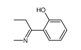 2-[(2E)-1-(甲基亚氨基)丙基]苯酚 结构式