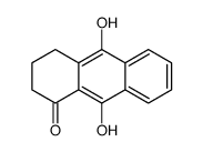3,4-二氢-9,10-二羟基-1(2H)-蒽酮 结构式