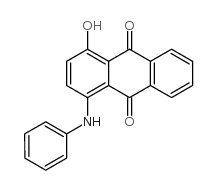 1-苯氨基-4-羟基蒽醌 结构式