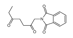 2-(2,5-二氧代庚基)异吲哚-1,3-二酮 结构式