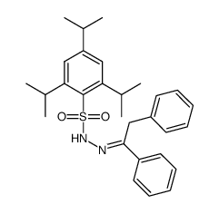 Benzenesulfonic acid, 2,4,6-tris(1-methylethyl)-, (2E)-2-(1,2-diphenylethylidene)hydrazide 结构式