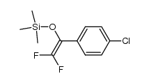 1-氯-4-[2,2-二氟-1-[(三甲基硅基)氧基]乙烯基]苯 结构式