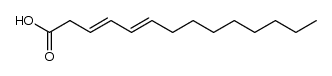 3,5-Tetradecadienoic acid, (E,E)- (8CI,9CI) 结构式