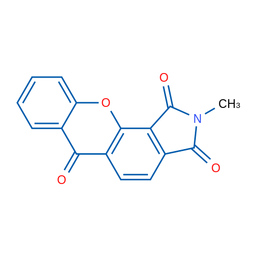 2-甲基苯并吡喃并[2,3-e]异吲哚-1,3,6(2H)-三酮 结构式