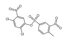 4-甲基-3-硝基苯磺酸-2,4-二氯-5-硝基苯酯 结构式