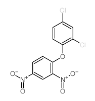 2,4-二氯-1-(2,4-二硝基苯氧基)苯 结构式