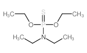 N-二乙氧基硫代磷酰基-N-乙基乙胺 结构式