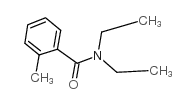 N,N-二乙基-2-甲基苯甲酰胺 结构式