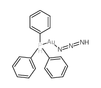 叠氮(三苯基膦)金 结构式