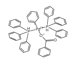 (SP-4-1)-(苯甲酸根合-κO)苯基双(三苯基膦)钯 结构式