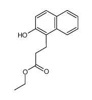2-羟基-1-萘丙酸乙酯 结构式