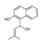 2-羟基-α-(2-甲基-1-丙烯-1-基)-1-萘甲醇 结构式