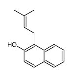 1-(3-甲基-2-丁烯基)-2-萘酚 结构式