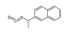 2-(1-异硫氰酸根合乙基)萘 结构式