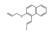 1-((1E)-1-丙烯-1-基)-2-(2-丙烯-1-基氧基)萘 结构式