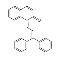 2(1H)-Naphthalenone, 1-(3,3-diphenyl-2-propen-1-ylidene)-, (1Z)- 结构式