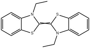 3-乙基-2-(3-乙基-2(3H)-苯并噻唑亚基)-2,3-二氢苯并噻唑 结构式