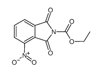 4-硝基-N-碳乙氧基邻苯二甲酰亚胺 结构式