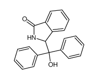 3-(羟基二苯甲基)异吲哚啉-1-酮 结构式