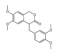 4-(3,4-二甲氧基苄基)-6,7-二甲氧基-1,4-异色满-3-酮 结构式