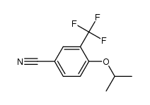 4-异丙氧基-3-(三氟甲基)苯甲腈 结构式