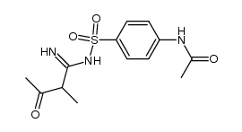 Acetamide, N-[4-[[(1-imino-2-methyl-3-oxobutyl)amino]sulfonyl]phenyl]- 结构式