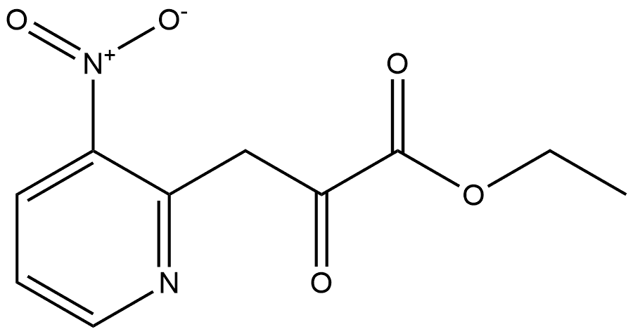 3-硝基-α-氧代-2-吡啶丙酸乙酯 结构式