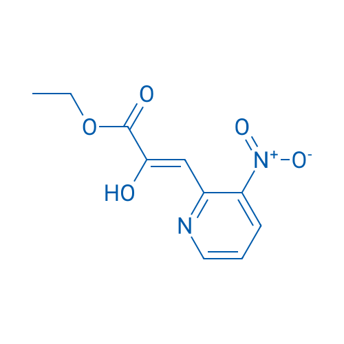 ethyl 2-hydroxy-3-(3-nitropyridin-2-yl)acrylate 结构式