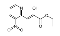 2-羟基-3-(3-硝基-2-吡啶基)-(2Z)-丙烯酸乙酯 结构式