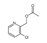 3-氯-2-吡啶甲醇-2-乙酸酯 结构式