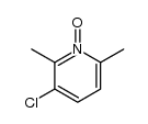 3-氯-2,6-二甲基吡啶-1-氧化物 结构式