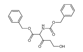 Norvaline, 5-hydroxy-3-oxo-N-[(phenylmethoxy)carbonyl]-, phenylmethyl ester 结构式
