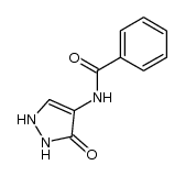 N-(2,3-二氢-3-氧代-1H-吡唑-4-基)苯甲酰胺 结构式