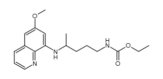 Carbamic acid, N-[4-[(6-methoxy-8-quinolinyl)amino]pentyl]-, ethyl ester 结构式