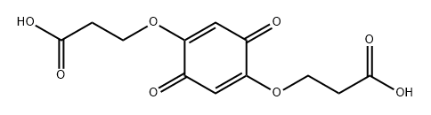 3,3'-[(3,6-二氧代-1,4-环己二烯-1,4-二基)双(氧基)]二丙酸 结构式